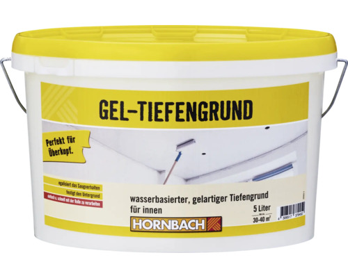Gel-Tiefengrund in einem 5 Liter Eimer von Hornbach für den Innenbereich