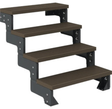 Treppe mit vier Stufen aus Verbundmaterial