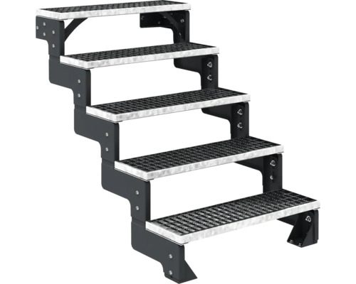 Freistehende Treppe mit fünf Stufen