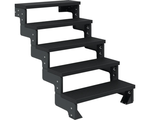 Vierstufige Treppe aus Kunststoff