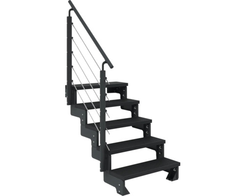Treppe mit Geländer für den Außenbereich
