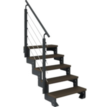 Treppe mit Geländer und vier Stufen