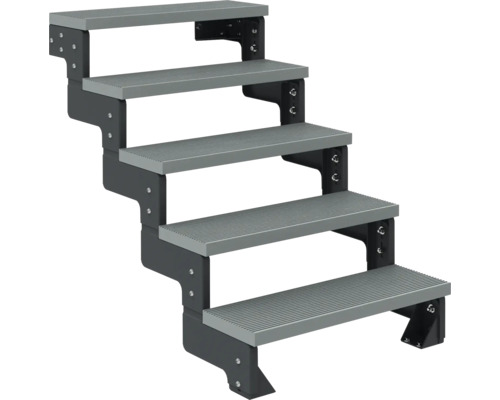 Freistehende Treppe mit fünf Stufen