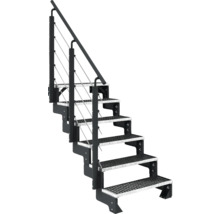 Treppe mit Geländer aus Metall