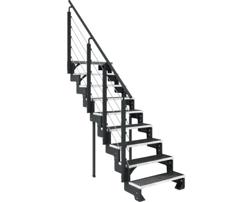 Metalltreppe mit Geländer