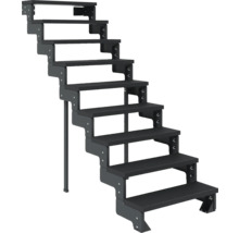 Freistehende Treppe für den Außenbereich mit sechs Stufen
