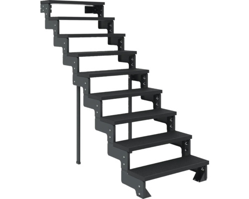Freistehende Treppe für den Außenbereich mit sechs Stufen