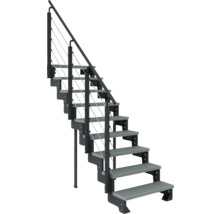 Metalltreppe mit Geländer