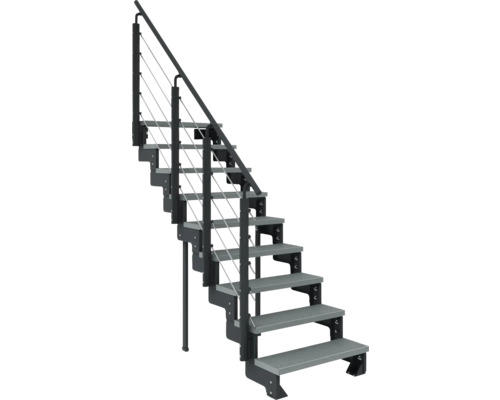 Metalltreppe mit Geländer