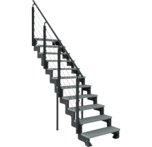 Treppe mit Geländer und Stufen