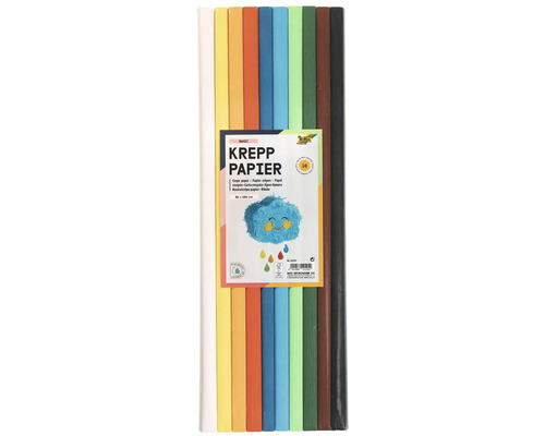 Bündel Krepppapier in verschiedenen Farben, 50 x 200 cm