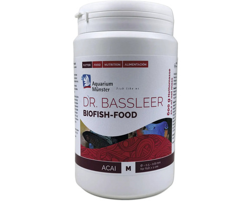 Aquariumfischfutter Aquarium Münster Dr. Bassleer Biofish Food ACAI M 600 g Aquarium Münster Dr. Bassleer Biofish-Food Acai M mit 600 Gramm Nettomasse
