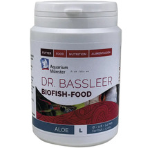 Dr. Bassleer Biofish-Food in einer weißen Dose