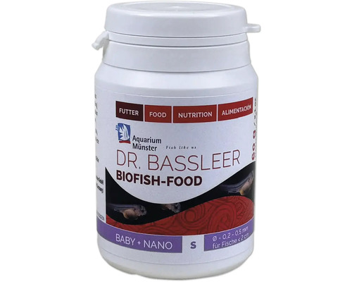 Aquariumfischfutter Aquarium Münster Dr. Bassleer Biofish Food BABY+NANO S 150 g Dr. Bassleer Biofish-Food Baby und Nano Fischfutter