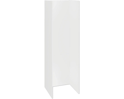 PICCANTE Smart Hochschrankkorpus Seitenpaket BxTxH 60 x 56,5 x 195,2 cm weiß zerlegt "Nr. 45" Rechteckige Duschkabine ohne Duschwanne.