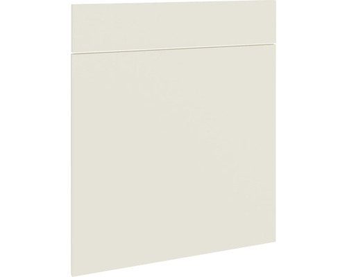 PICCANTE Smart Frontenset Unterschrank 60 cm 1 Drehtür und 1 Schubkastenblende sandbeige seidenmatt mit Dickkante "AA" Küchenschrankfront