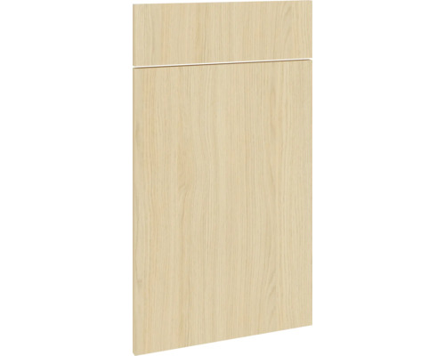 PICCANTE Smart Frontenset Unterschrank 40 cm 1 Drehtür und 1 Schubkastenblende Eiche hell Nachbildung mit Dickkante "Y" Holz Küchenschranktür