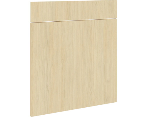 PICCANTE Smart Frontenset Unterschrank 60 cm 1 Drehtür und 1 Schubkastenblende Eiche hell Nachbildung mit Dickkante "AA" Küchenfront aus Holz