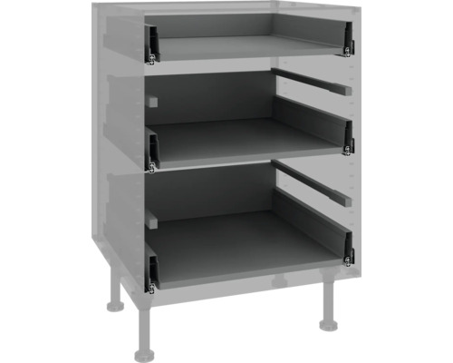 Küchenunterschrank mit drei Auszügen