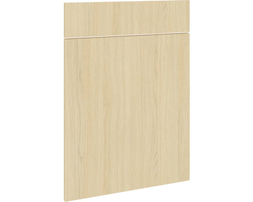 PICCANTE Smart Frontenset Unterschrank 50 cm 1 Drehtür und 1 Schubkastenblende Eiche hell Nachbildung mit Dickkante "Z" Küchenschrankfront mit Holzmaserung