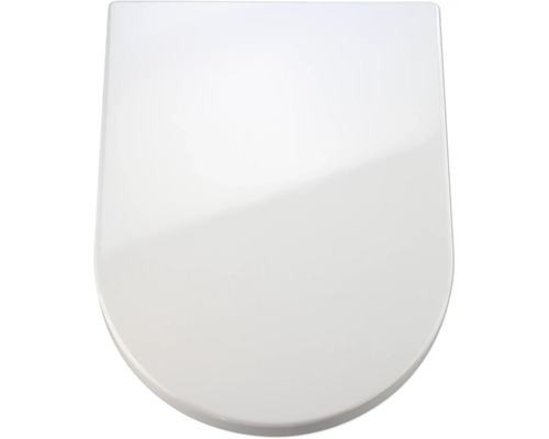 Wenko WC-Sitz Palma weiß mit Absenkautomatik Befestigungsart von oben 18396100 Toilettendeckel