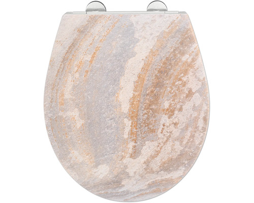 Toilettensitz mit Steinmuster