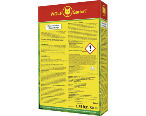 Wolf Garten Moosvernichter plus Rasendünger Packung