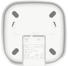 Unterseite des Homematic IP Access Point 2 mit CE-Kennzeichnung und IP20 Schutzart