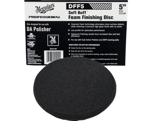 Meguiar's Polierscheibe Schaumstoff DA Soft Buff DFF5 127 mm Meguiars Soft Buff Schaumstoff Polierpad, geeignet für Poliermaschinen