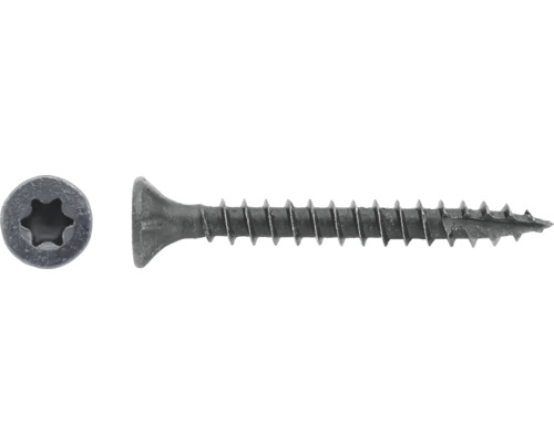 Universalschraube für Akustikpaneele Senkkopf TX 4x40 mm HCP schwarz 100 Stück Schraube mit Torx-Antrieb