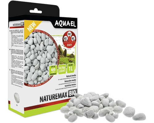 Aquael Naturemax Bio Filtermedium für Aquarien bis 400 Liter mit einem Liter Volumen