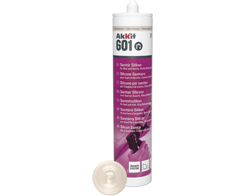 Akkit 601 Sanitär Silikon bahamabeige 310 ml AkKit 601 Sanitär Silikon für Bad und Küche