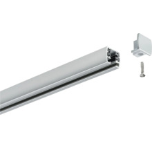 Aluminiumprofil mit Endkappe und Schraube