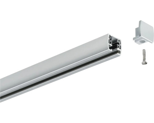 Aluminiumprofil mit Endkappe und Schraube