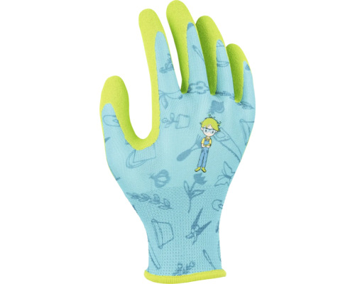 Gartenhandschuh mit Gartenmotiven und Applikation