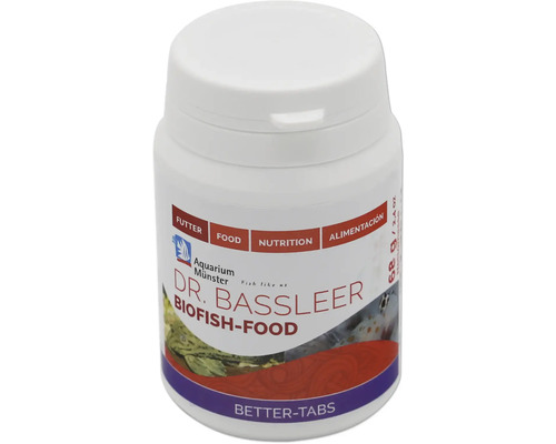 Aquariumfischfutter Aquarium Münster Dr. Bassleer Biofish Food BETTER TABS 68 g Dr. Bassleer Biofish-Food Tabletten für Aquarienfische