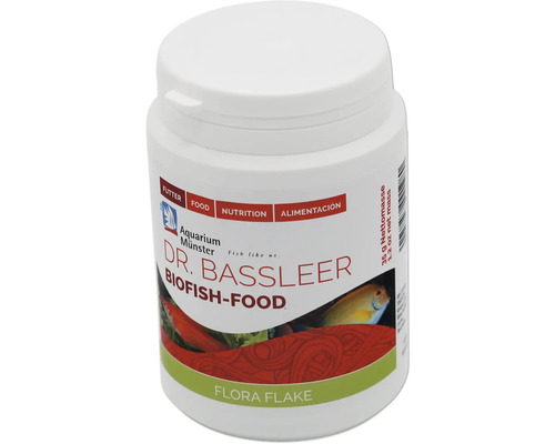 Aquariumfischfutter Aquarium Münster Dr. Bassleer Biofish Food FLORA FLAKE 35 g Dr. Bassleer Biofish-Food Flora Flake im Behälter
