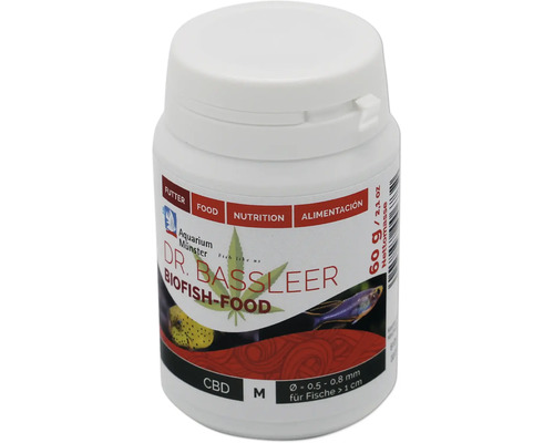 Aquariumfischfutter Aquarium Münster Dr. Bassleer Biofish Food Cbd M 60 g Dr. Bassleer Biofish-Food Dose