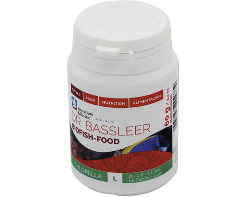 Aquariumfischfutter Aquarium Münster Dr. Bassleer Biofish Food Chlorella L 60 g Dr. Bassleer Biofish-Food Fischfutter Dose