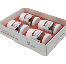 Dr. Bassleer Biofish Foodbox mit verschiedenen Fischfuttersorten