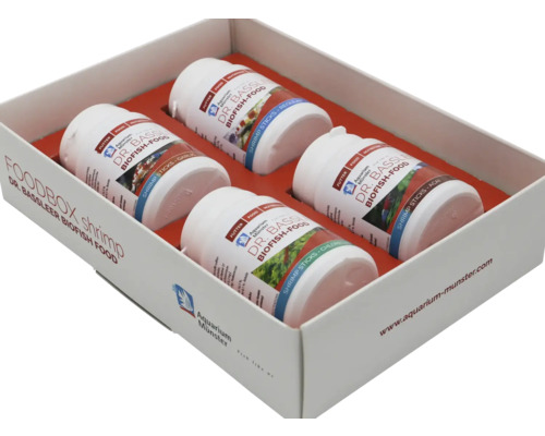 Dr. Bassleer Biofish Food Shrimp Sticks in einer weißen Box