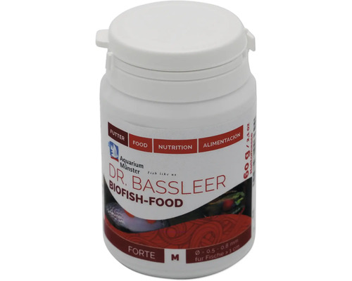 Aquariumfischfutter Aquarium Münster Dr. Bassleer Biofish Food Forte M 60 g Dr. Bassleer Biofish-Food für Aquarienfische, 60 Gramm