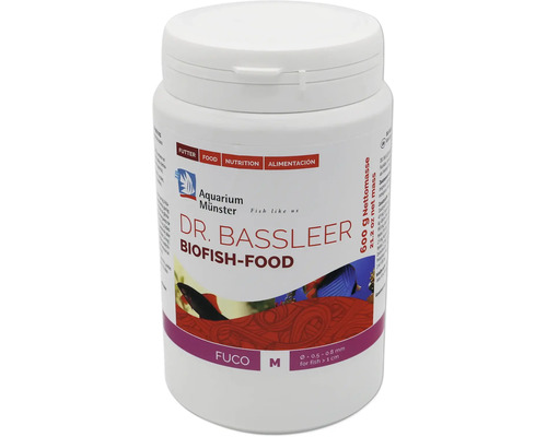 Aquariumfischfutter Aquarium Münster Dr. Bassleer Biofish Food Fuco M 600 g Dr. Bassleer Biofish-Food Fuco M Fischfutter in weißer Dose