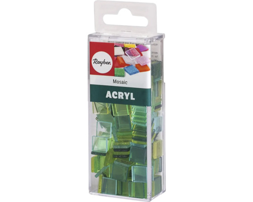 Rayher Mosaiksteine aus Acryl in transparenter Verpackung