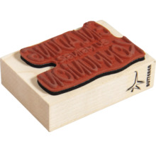 Holzstempel mit dem Schriftzug Schönen Sommer