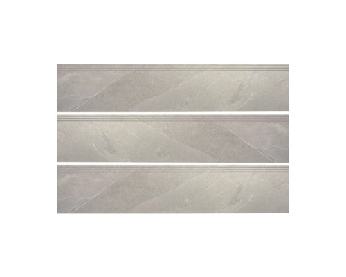 Drei graue Treppenfliesen