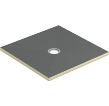 Quadratische Duschwanne mit Ablauf