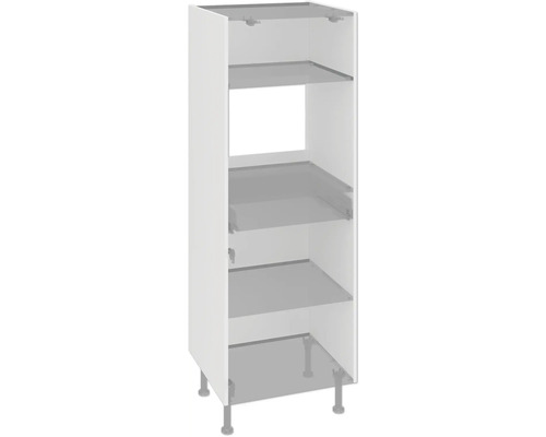 PICCANTE Smart Midischrankkorpus Seitenpaket BxTxH 60 x 56,5 x 160 cm weiß zerlegt "Nr. 37" Küchenunterschrank mit Regalböden