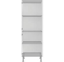 Offener Hochschrank mit mehreren Regalböden