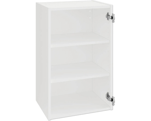 PICCANTE Smart Hängeschrankkorpus BxTxH 45 x 33 x 70,4 cm weiß zerlegt "Nr. 3" Offener weißer Küchenhängeschrank mit drei Einlegeböden